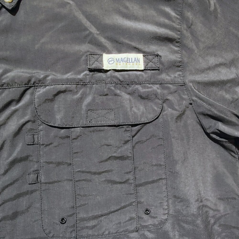 Magellan Outdoors‎ Men's Large Fish Gear Short Sleeve Button Down Shirt NWOT - Picture 3 of 13